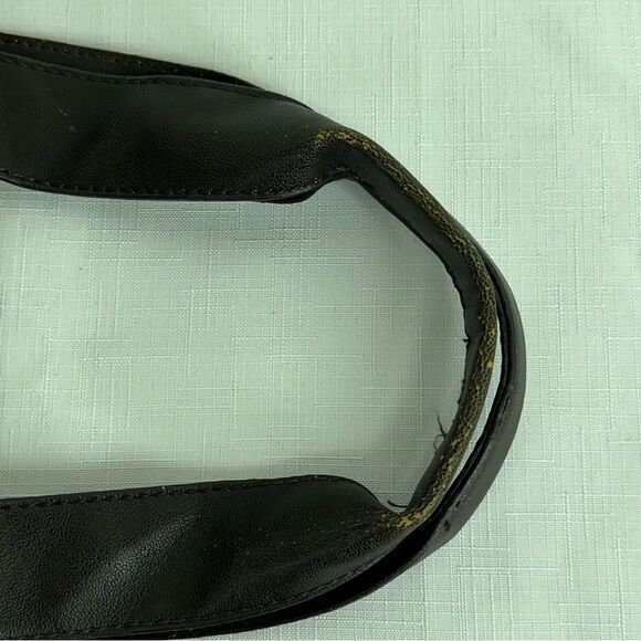 Burton Canvas and Vegan Leather Satchel Shoulder Bag Purse - Picture 12 of 15